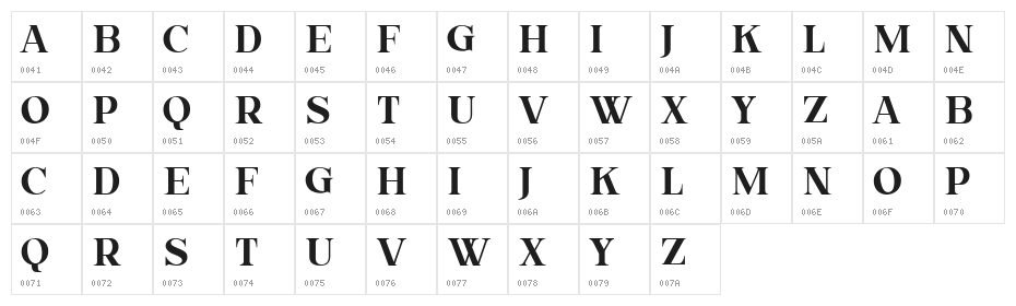 Best Vibes Regular Character Map