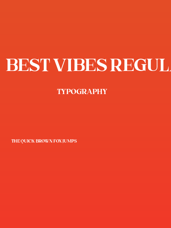 Best Vibes Regular Poster