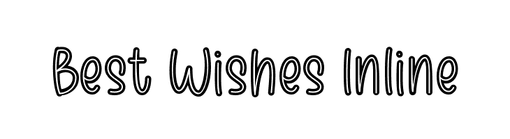 Best Wishes Inline  لخطوط تنزيل