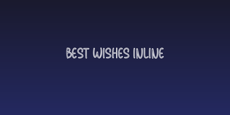 Best Wishes Inline Social Header