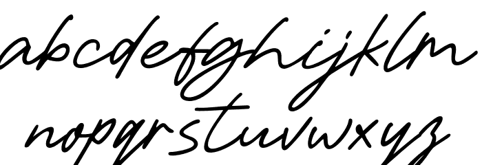 Best Wishes Schriftart Kleinbuchstaben