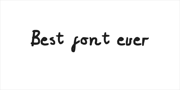 Best font ever Logo