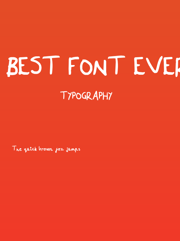 Best font ever Poster
