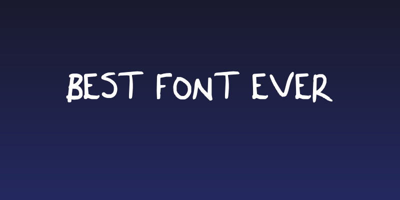 Best font ever Social Header