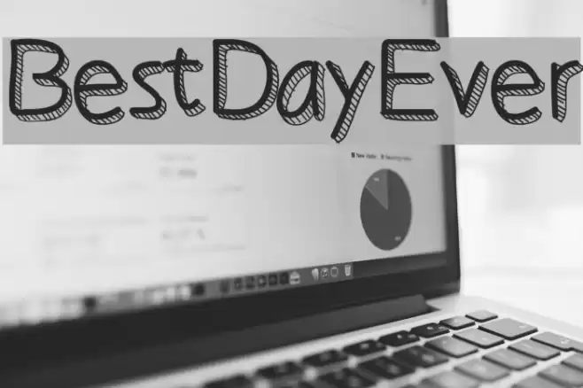 BestDayEver Font examples