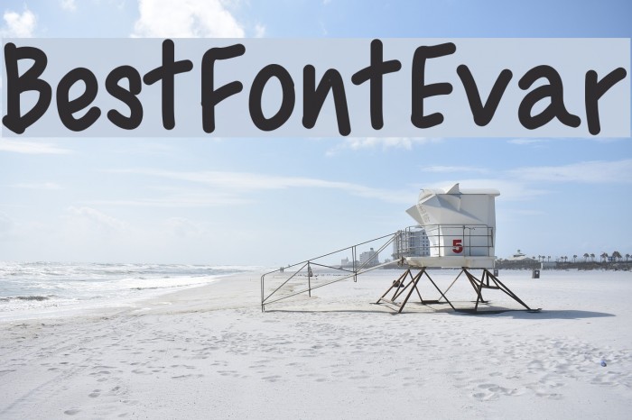 BestFontEvar Font examples