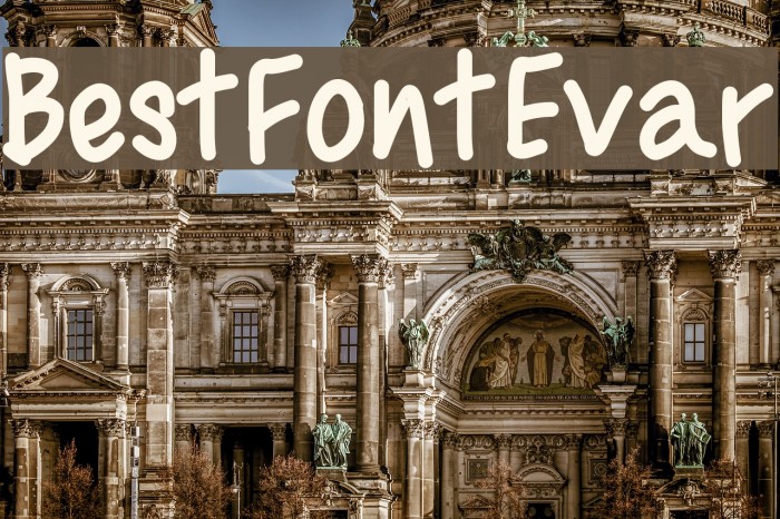 BestFontEvar Font examples
