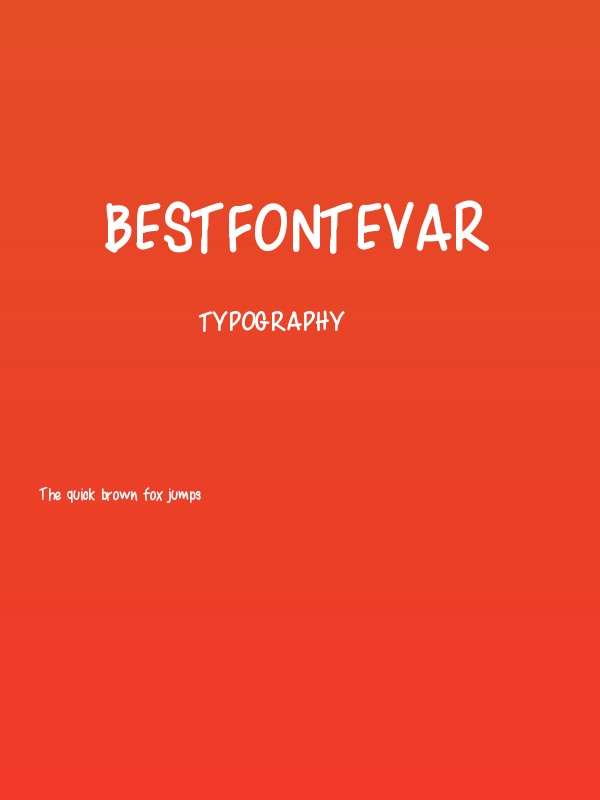 BestFontEvar Poster