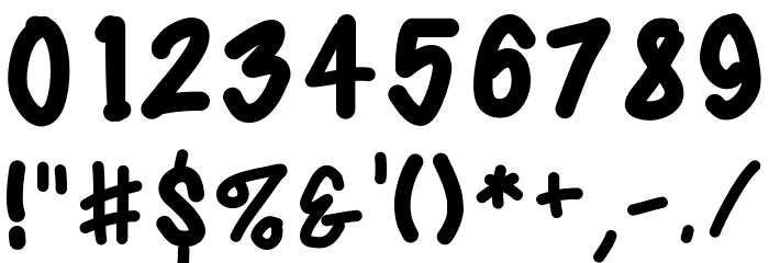 BestMarker Font OTHER CHARS