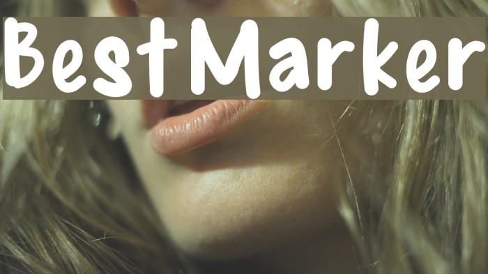 BestMarker Font examples