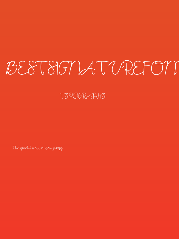 BestSignatureFont Poster