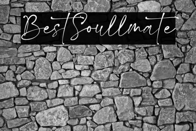 BestSoullmate Font examples