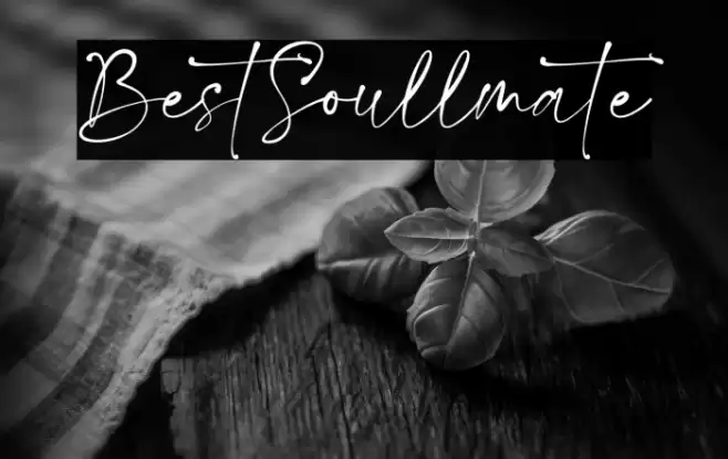 BestSoullmate Font examples