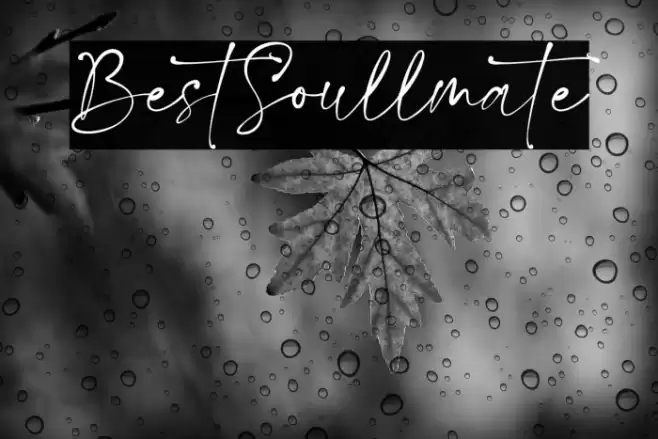 BestSoullmate Font examples