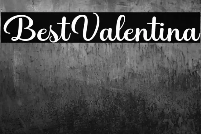 BestValentina Font examples