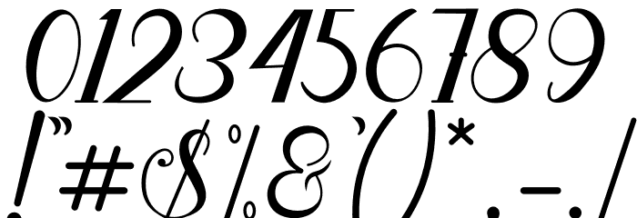 Besta Loving Font OTHER CHARS