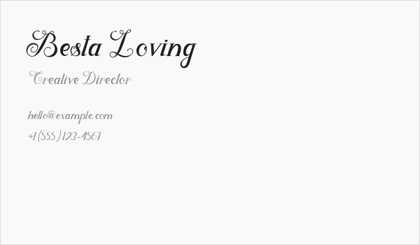 Besta Loving Business Card