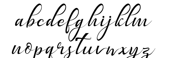 Bestalia PU Font LOWERCASE