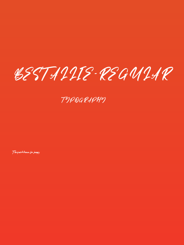 Bestallie-Regular Poster