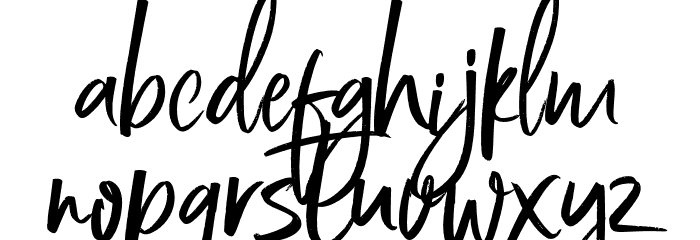 Bestania Font LOWERCASE