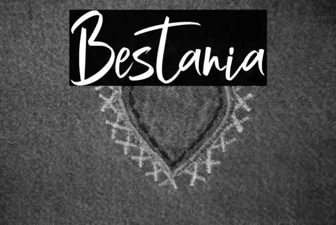 Bestania Font examples