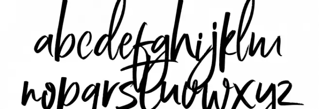 Bestania Schriftart Kleinbuchstaben