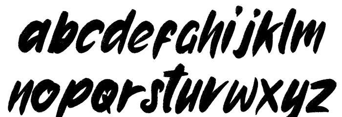 Bestbrust Font LOWERCASE