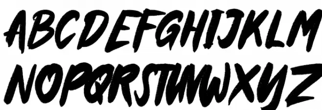 Bestbrust Font UPPERCASE