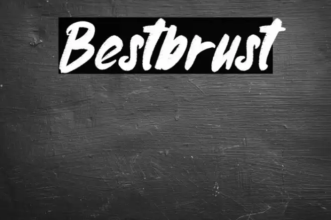 Bestbrust Font examples