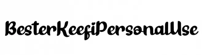Bester Keefi Personal Use  免费字体下载