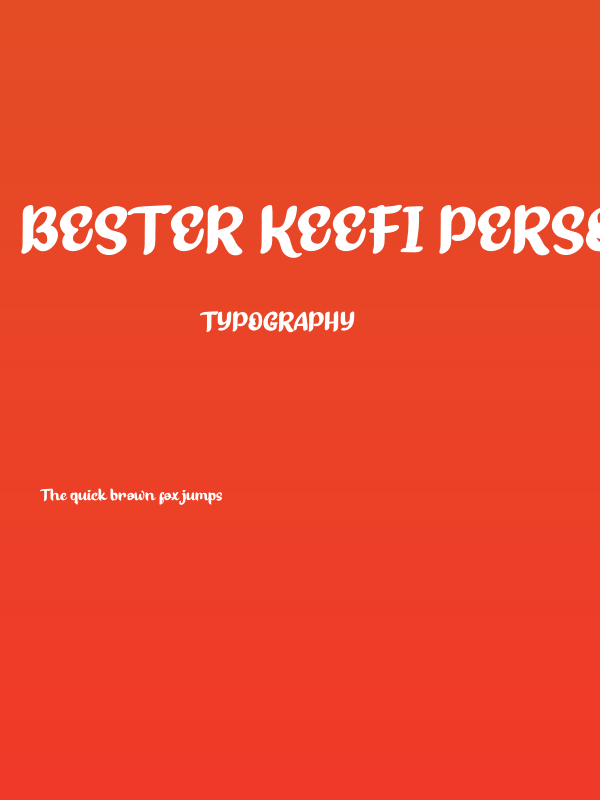 Bester Keefi Personal Use Poster