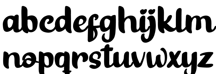 Bester Keefi Personal Use Font LOWERCASE