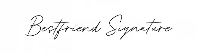 Bestfriend Signature Font