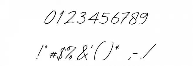 Bestfriend Signature Font OTHER CHARS