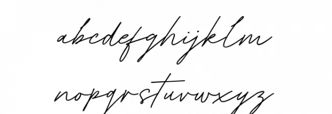 Bestfriend Signature Font LOWERCASE