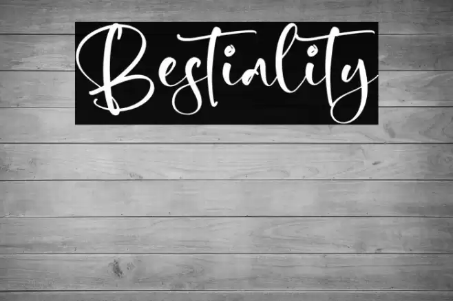 Bestiality Caratteri examples