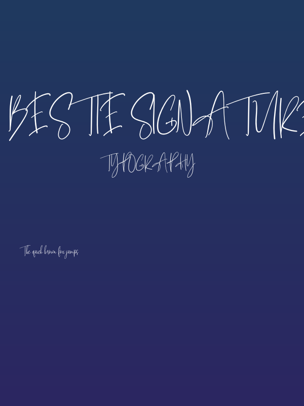 Bestie Signature Poster