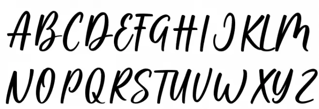 Bestie Font UPPERCASE