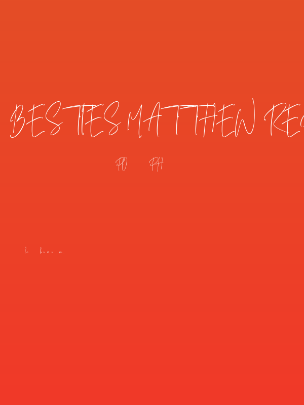 Besties Matthew Regular Poster