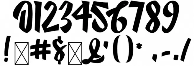 BestiesRegular Font OTHER CHARS