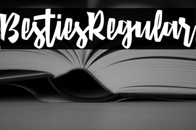 BestiesRegular Font examples