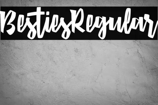 BestiesRegular Font examples