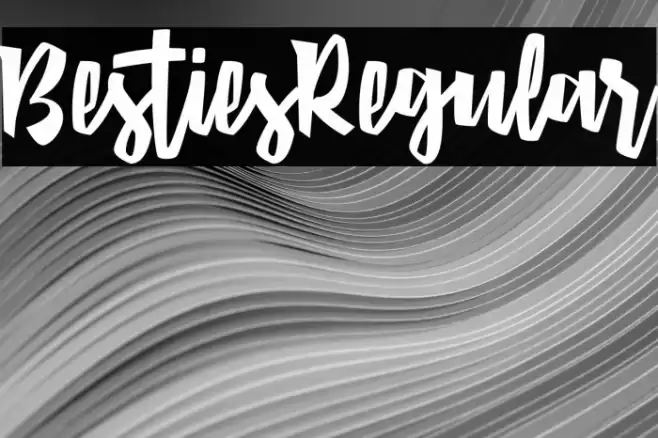 BestiesRegular Font examples