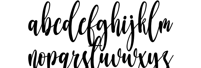 Besties Font LOWERCASE