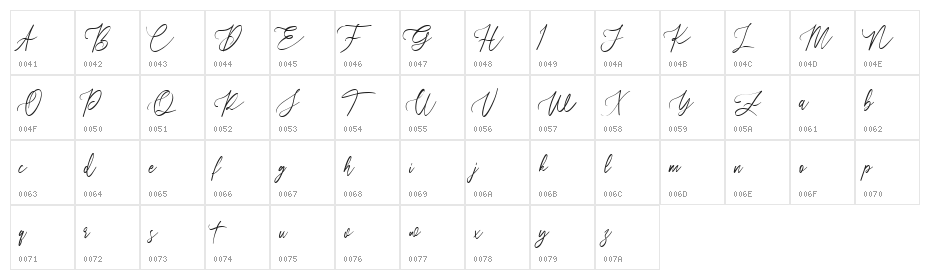 Bestiest Free Regular Character Map