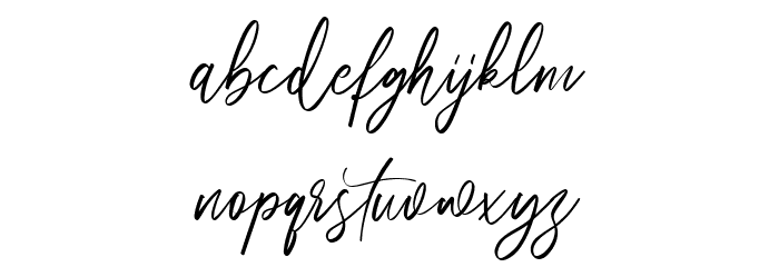 Bestiest Free Regular Font LOWERCASE