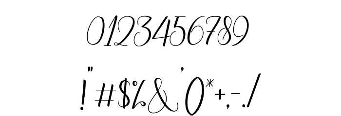 BestillaScript-Regular Font OTHER CHARS