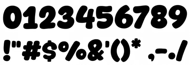 Bestime Font OTHER CHARS