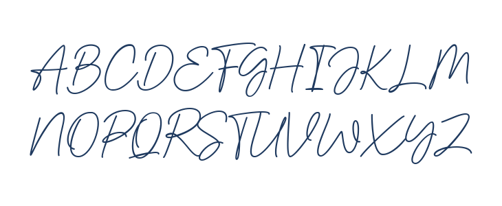 Bestina Signature Uppercase