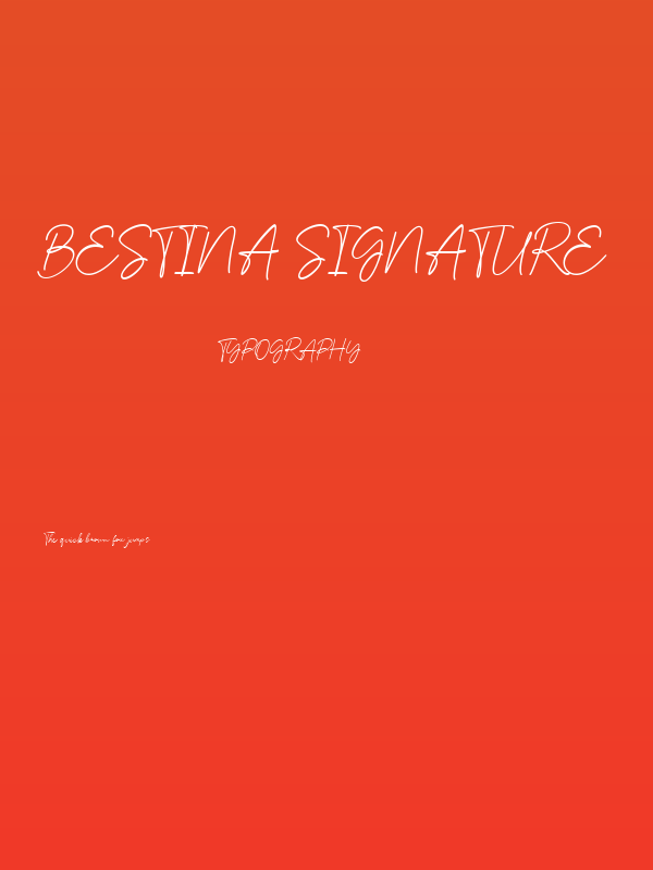 Bestina Signature Poster